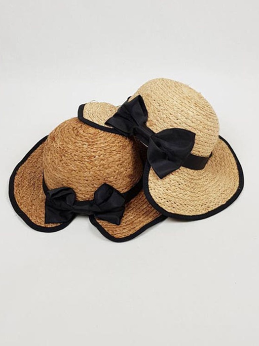 Raffia Ribbon Band Hula Hat