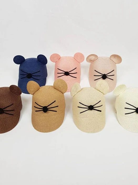 Paper Yarn Ear Riding Hat
