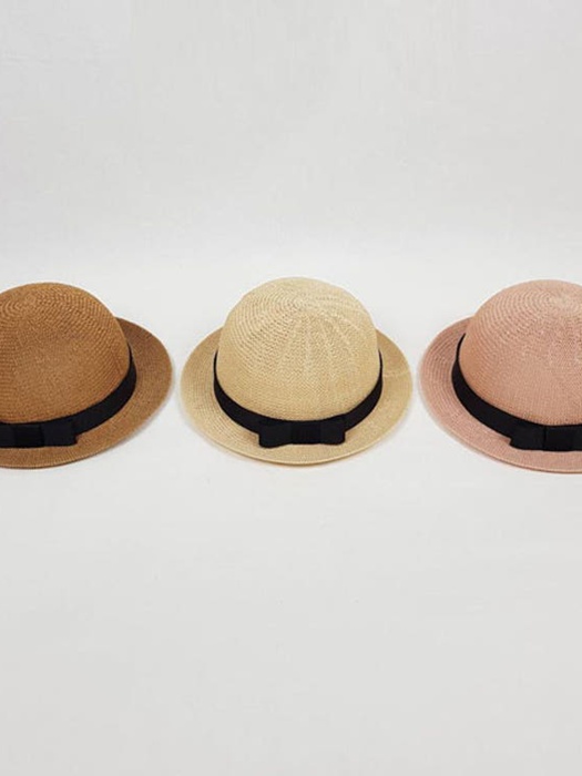 Paper Yarn Ribbon Round Hat