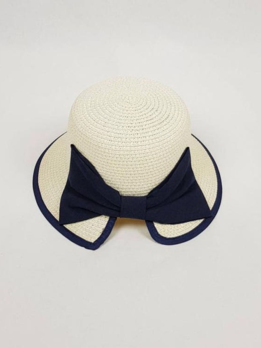 Paper Yarn Big Ribbon Hat