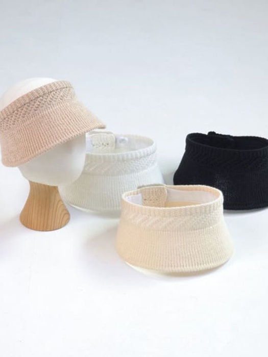 Rolled Knit Sun Cap