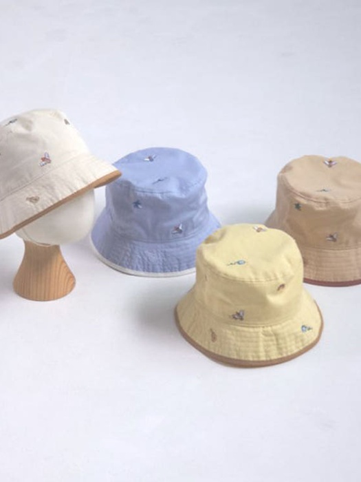 Drawing Embroidery Bucket Hat