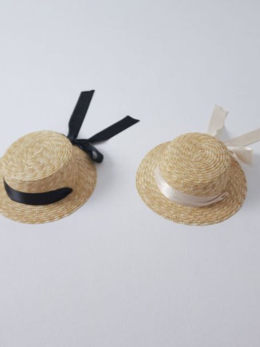 Flat Ribbon Straw Hat