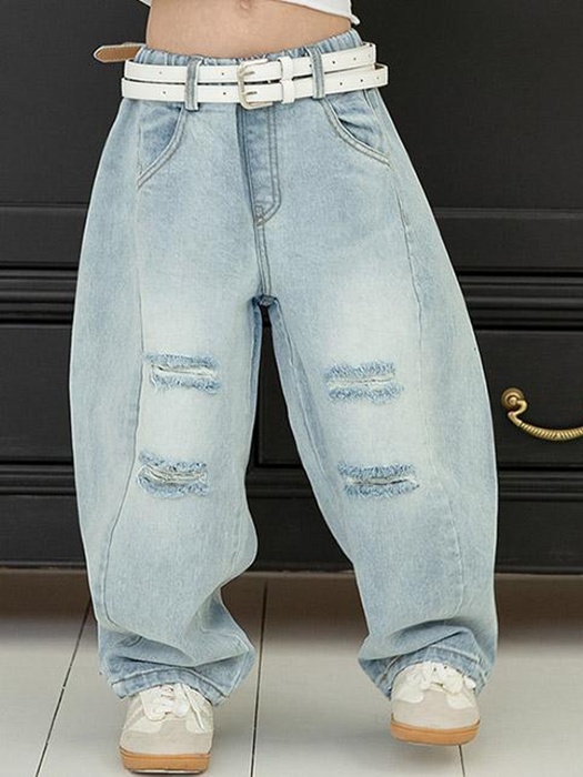 D-Line Damaged Denim Pants D-Line Damaged Denim Pants