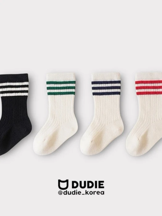 Three Line Socks Set (set of 4) Three Line Socks Set (set of 4)