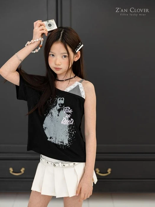 Lace Strap Punk Tee Lace Strap Punk Tee