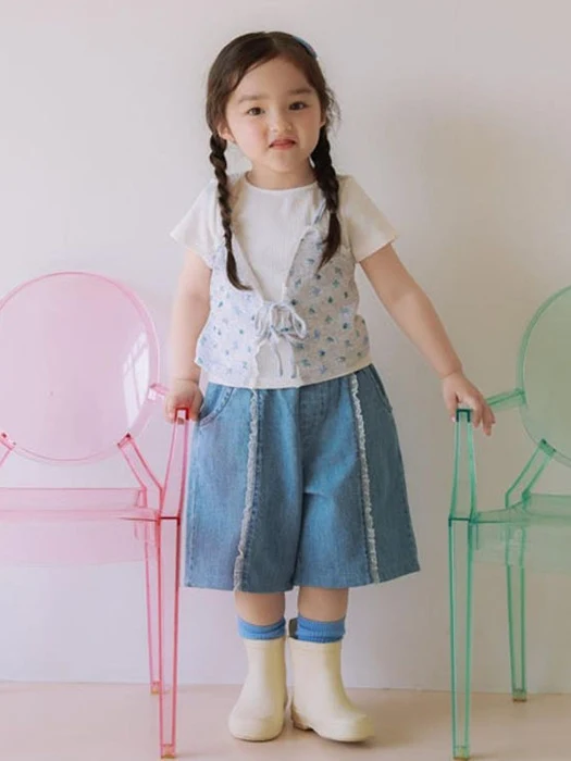 Lace Denim Pants