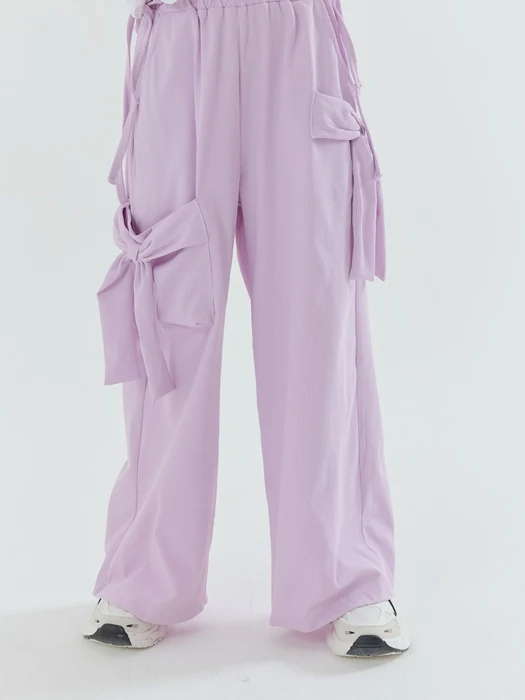 Duet Ribbon Wide Pants