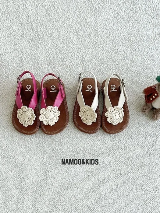 Vanilla Flower Flip Flops