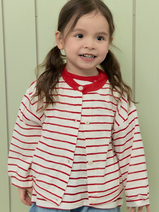Stripe Short Cardigan Stripe Short Cardigan