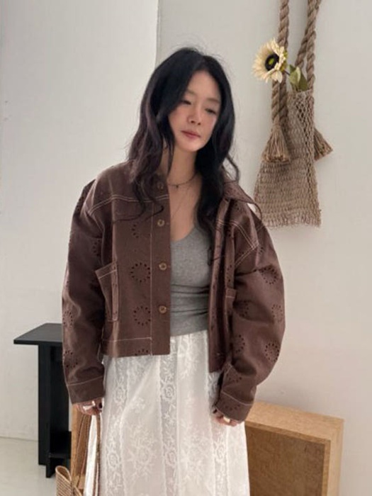 Punching Crop Jacket