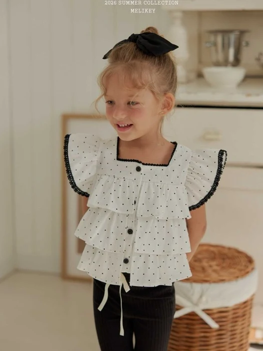 Dot Cancan Sleeveless Blouse