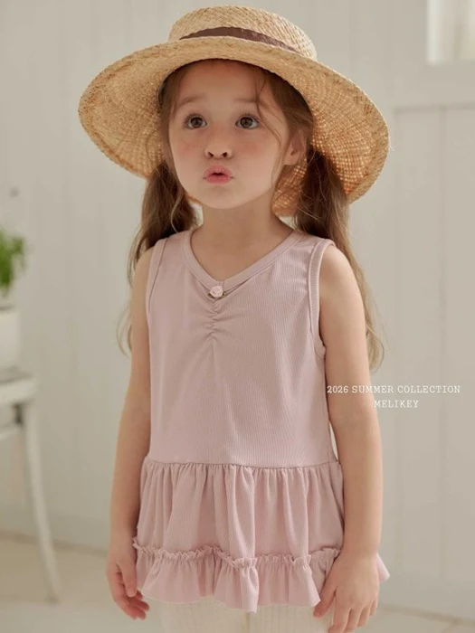 Rose Frill Sleeveless