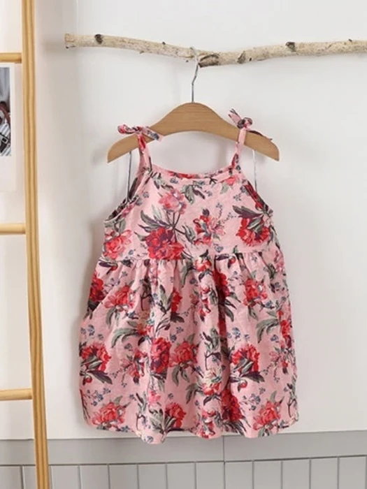Big Flower Strap One-piece