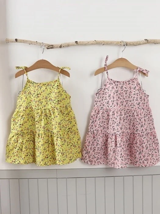 Small Flower Strap One-piece