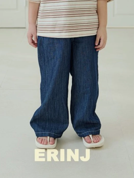 Viscose Wide Denim Pants