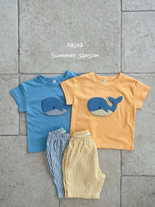 Whale Top Bottom Set