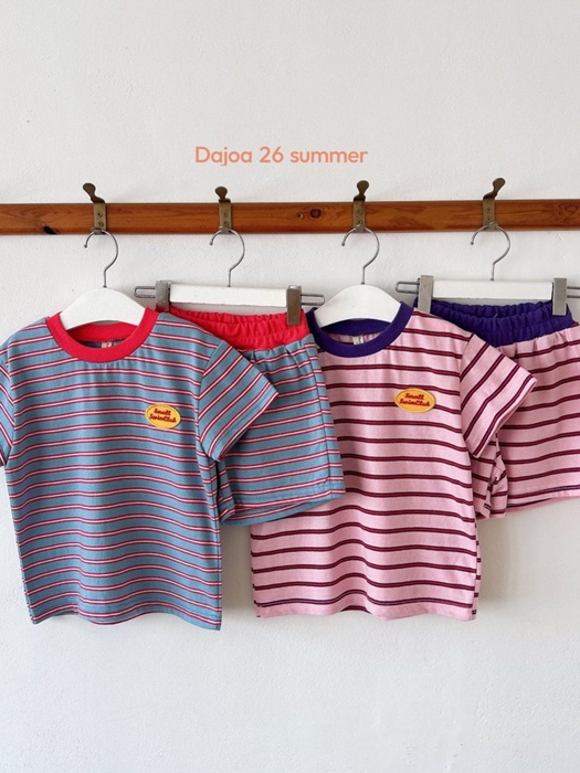 Striped Top Bottom Set