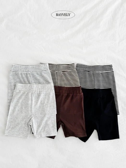 Bike Plain Stripe Leggings Set