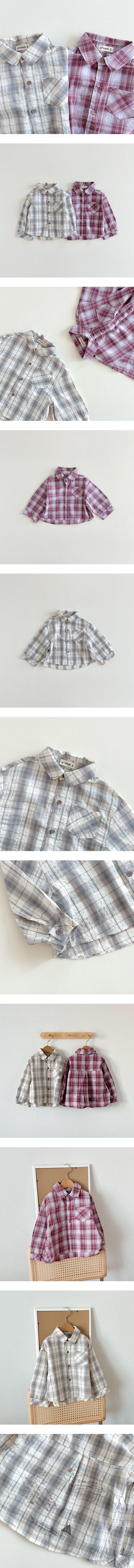 Aker - Korean Children Fashion - #magicofchildhood - Check Shirt