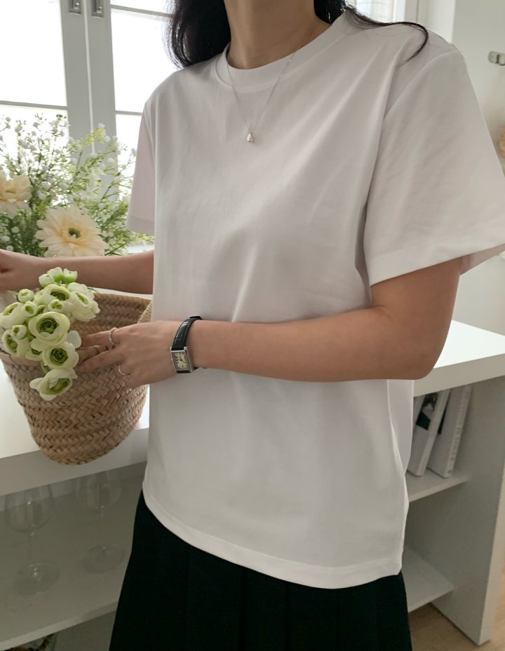 Allu - Korean Women Fashion - #momslook - Silket Urban Short Sleeve Tee - 9