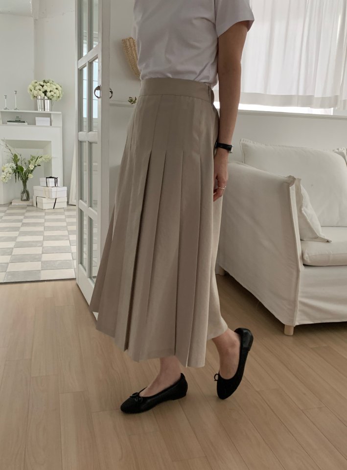 Allu - Korean Women Fashion - #momslook - Claire Pleated Skirt - 9