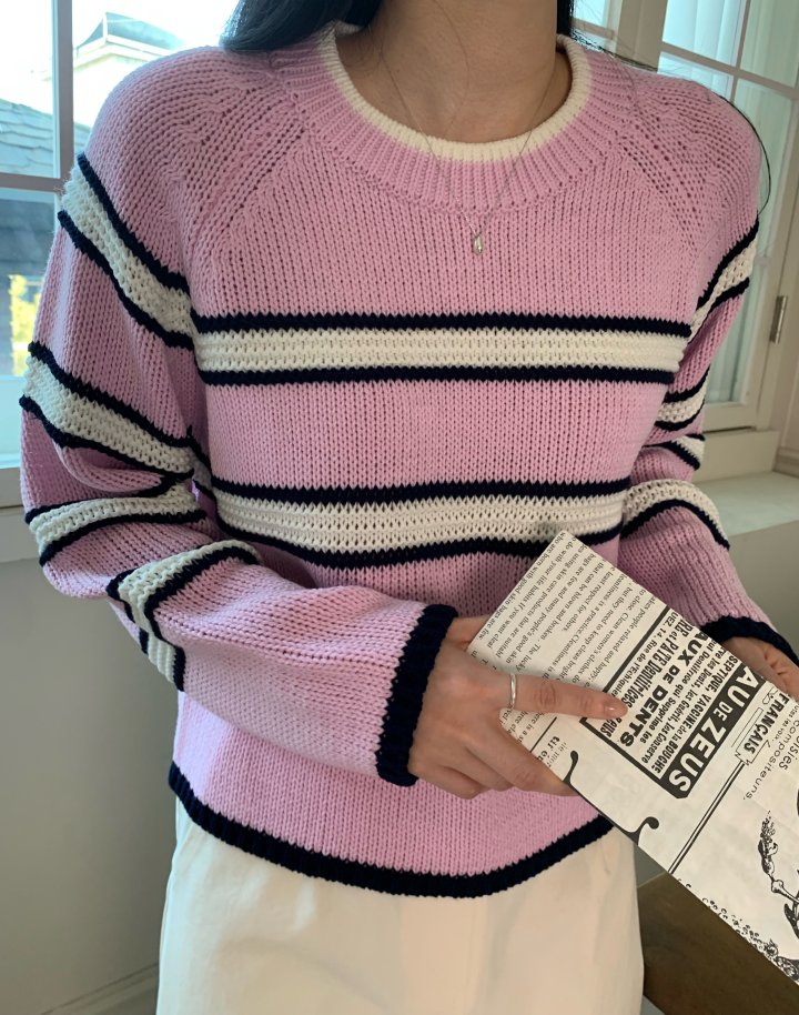 Allu - Korean Women Fashion - #momslook - Pure Stripe Knit - 10