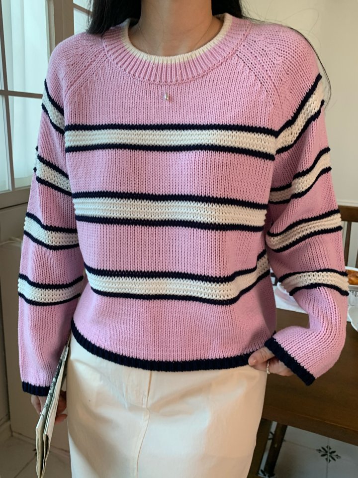 Allu - Korean Women Fashion - #momslook - Pure Stripe Knit - 11