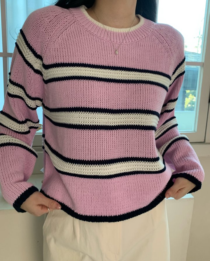 Allu - Korean Women Fashion - #momslook - Pure Stripe Knit - 12