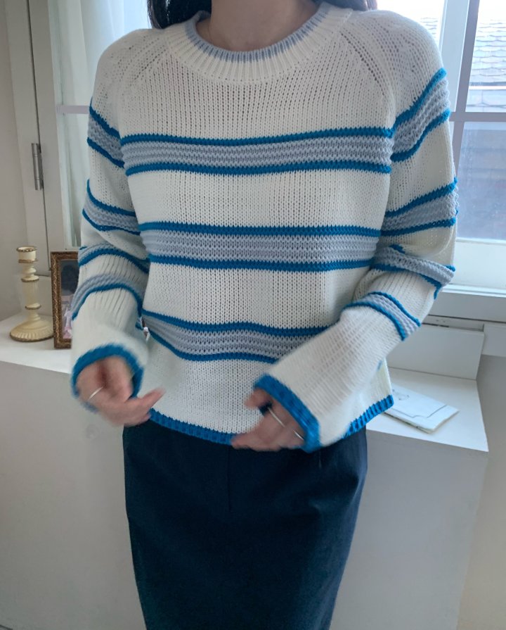 Allu - Korean Women Fashion - #womensfashion - Pure Stripe Knit - 4