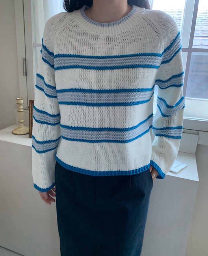 Allu - Korean Women Fashion - #momslook - Pure Stripe Knit - 6