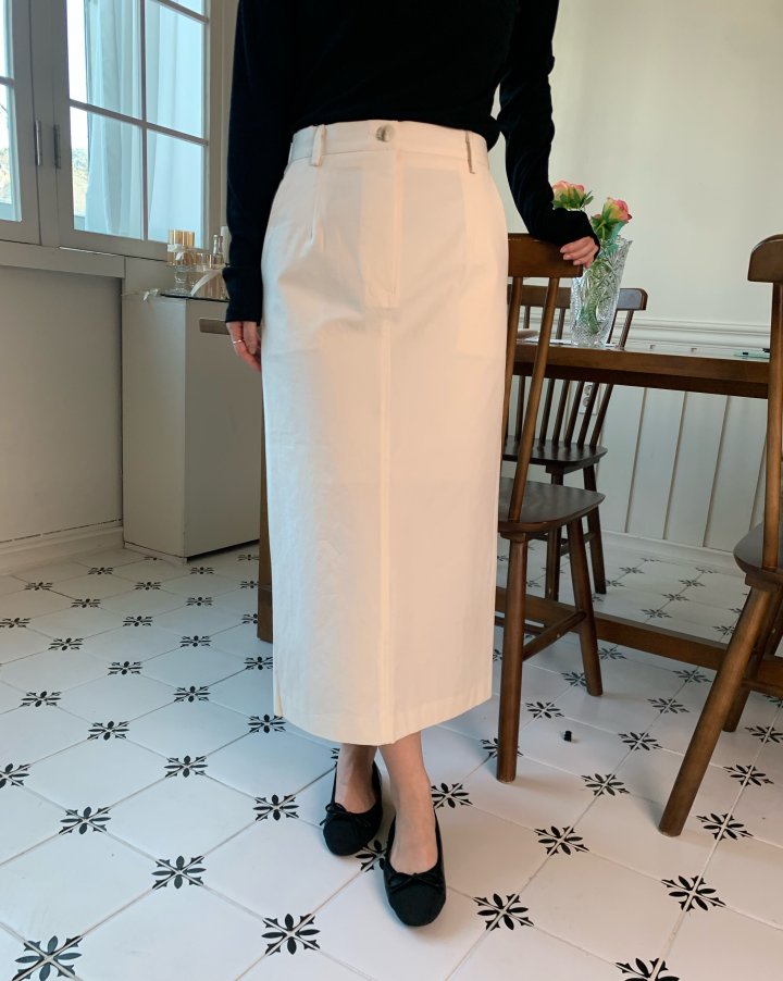 Allu - Korean Women Fashion - #momslook - Cotton Bio H-Line Skirt - 2