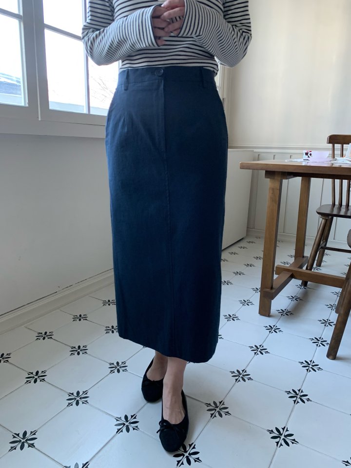 Allu - Korean Women Fashion - #womensfashion - Cotton Bio H-Line Skirt - 4