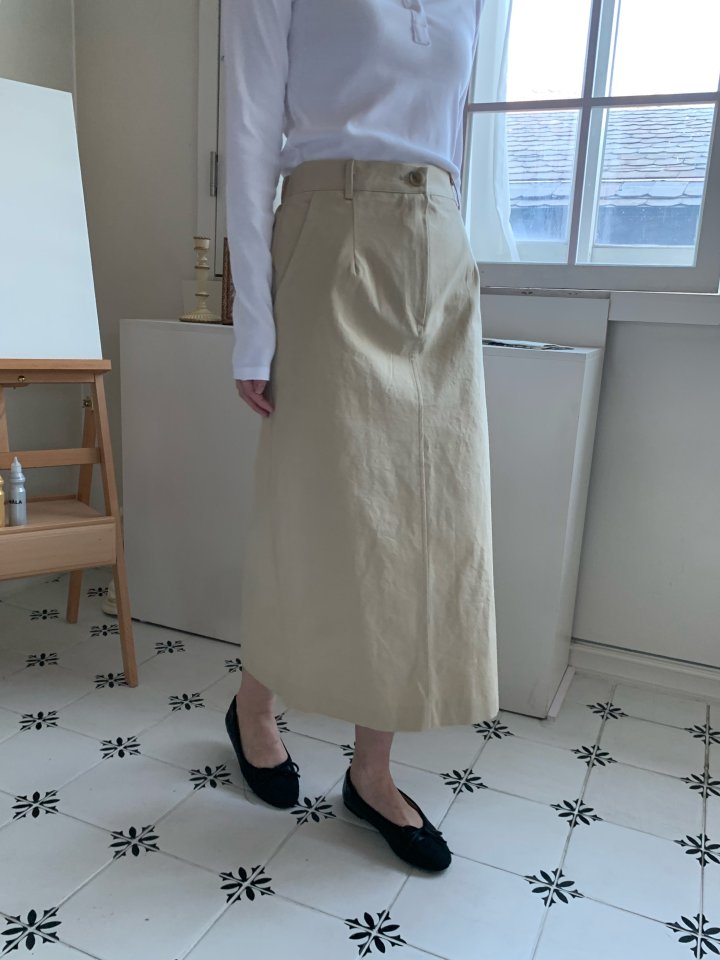 Allu - Korean Women Fashion - #momslook - Cotton Bio H-Line Skirt - 7