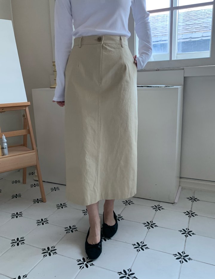Allu - Korean Women Fashion - #momslook - Cotton Bio H-Line Skirt - 8