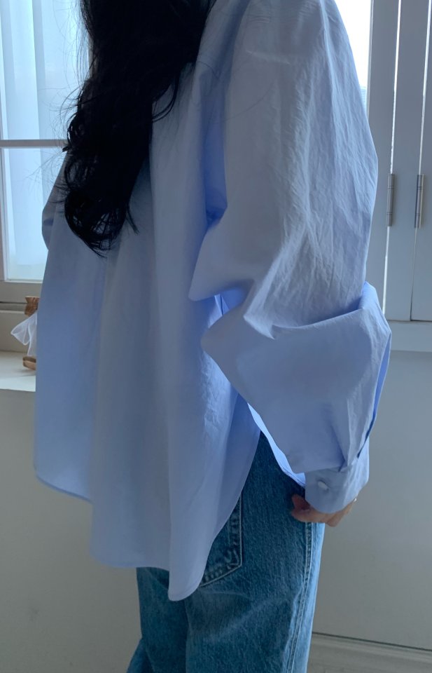 Allu - Korean Women Fashion - #momslook - Spring Double Slit Shirt