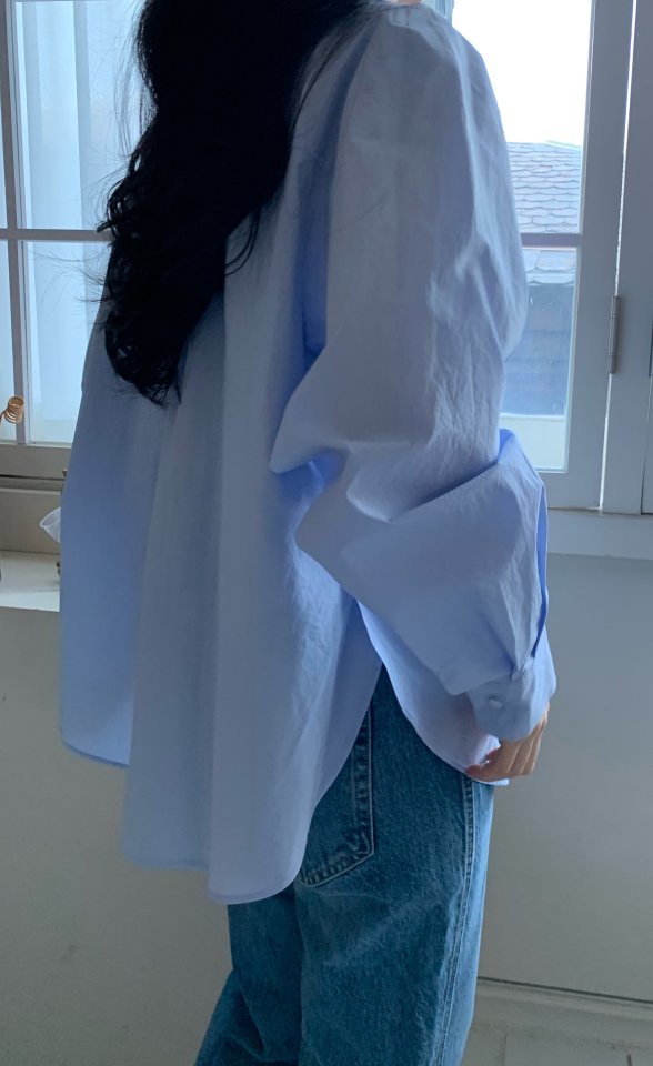 Allu - Korean Women Fashion - #momslook - Spring Double Slit Shirt - 5