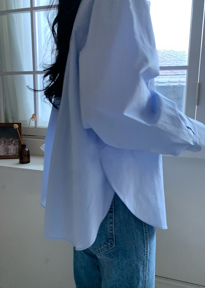 Allu - Korean Women Fashion - #momslook - Spring Double Slit Shirt - 7