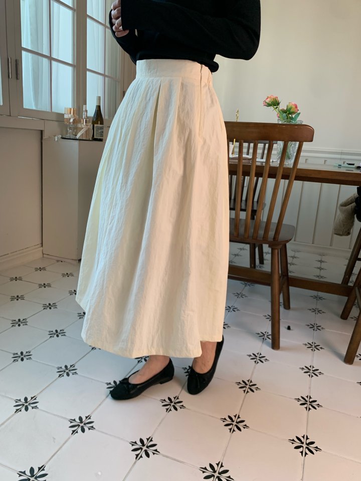 Allu - Korean Women Fashion - #momslook - Crispy Ob Skirt - 2