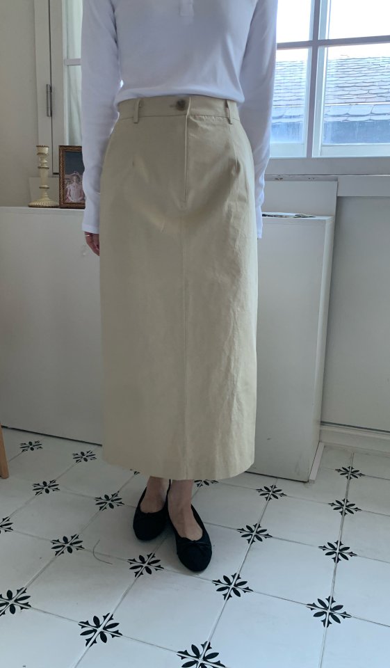 Allu - Korean Women Fashion - #pursuepretty - Cotton Bio H-Line Skirt - 12