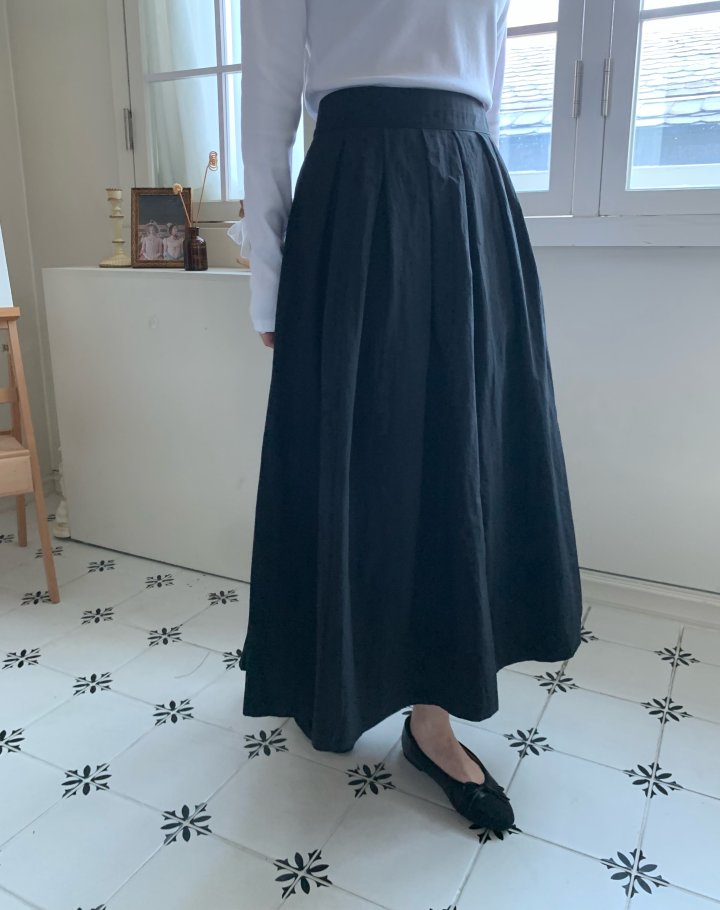 Allu - Korean Women Fashion - #pursuepretty - Crispy Ob Skirt - 8