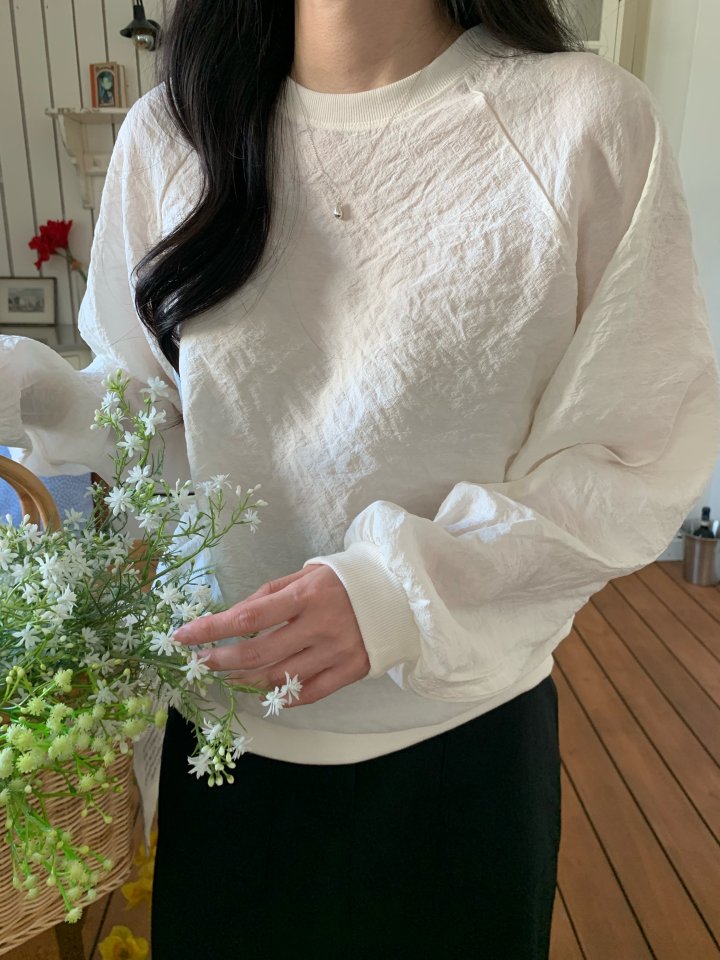 Allu - Korean Women Fashion - #thatsdarling - Raglan Sweatshirt Blouse - 6
