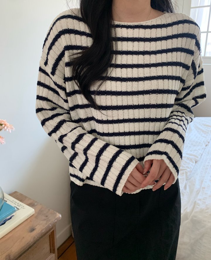 Allu - Korean Women Fashion - #thelittlethings - Vivi Stripe Knit - 9