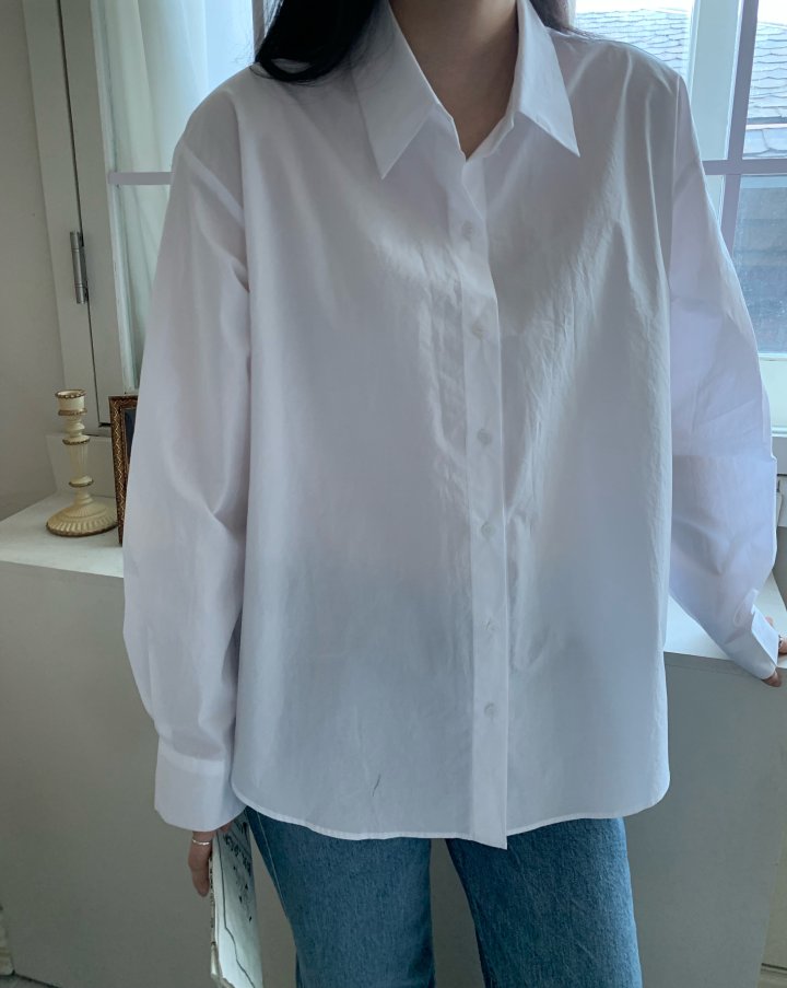 Allu - Korean Women Fashion - #vintageinspired - Spring Double Slit Shirt - 9