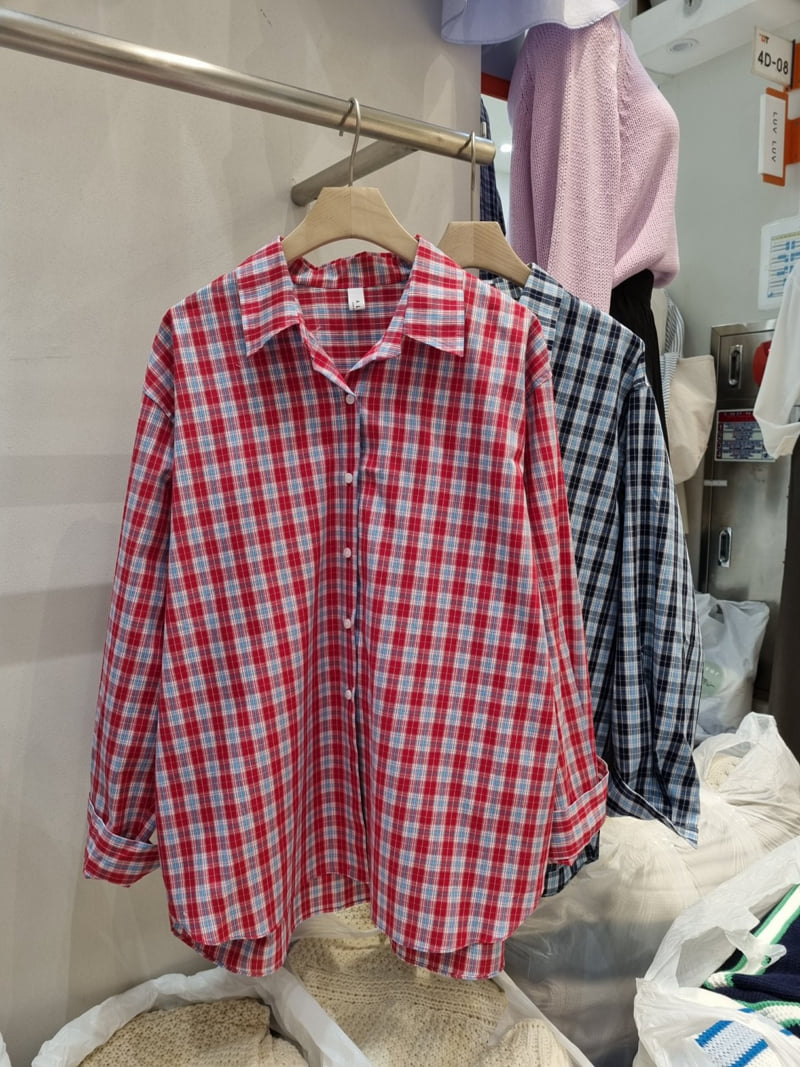 Allu - Korean Women Fashion - #vintageinspired - Paul Check Shirt