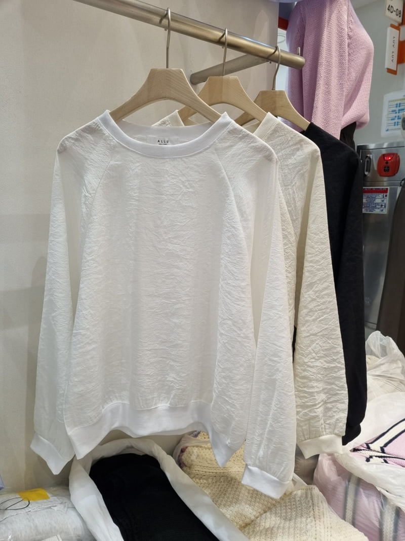 Allu - Korean Women Fashion - #vintagekidsstyle - Raglan Sweatshirt Blouse