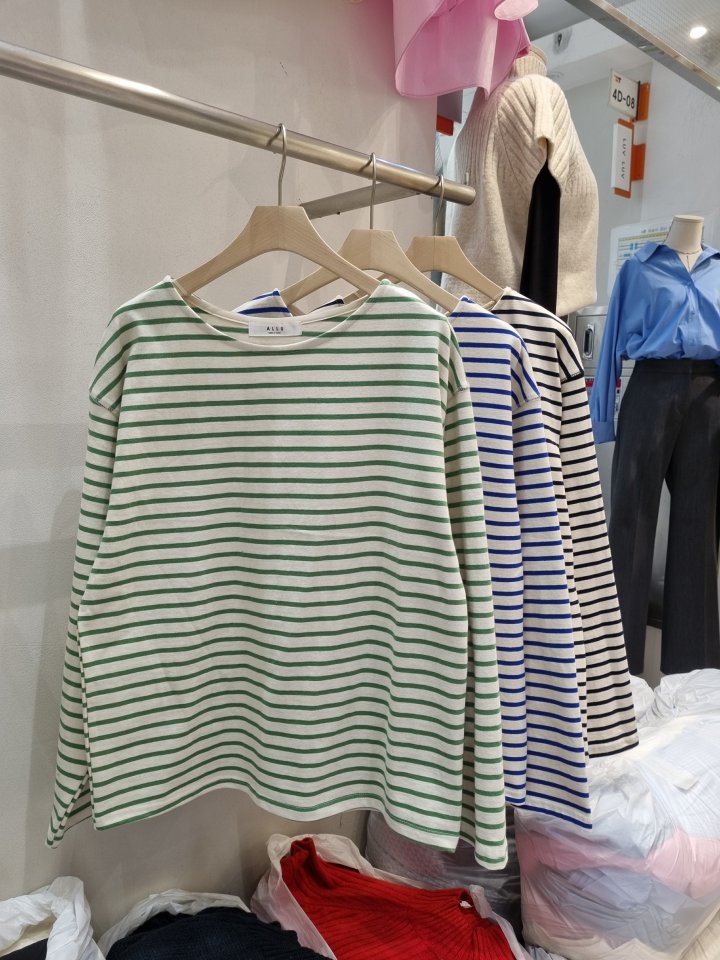 Allu - Korean Women Fashion - #womensfashion - Spring Saint Stripe Tee - 10