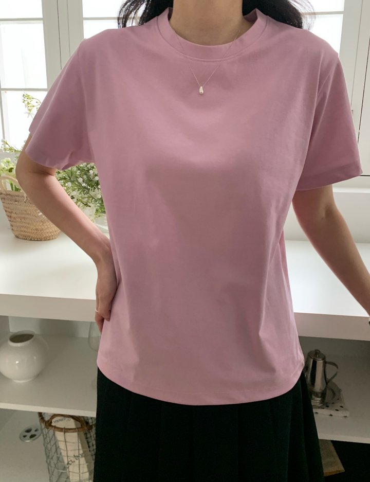 Allu - Korean Women Fashion - #womensfashion - Silket Urban Short Sleeve Tee - 2