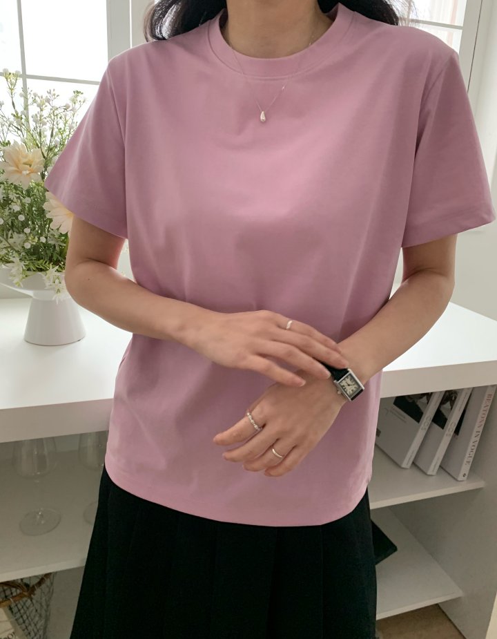 Allu - Korean Women Fashion - #momslook - Silket Urban Short Sleeve Tee - 4