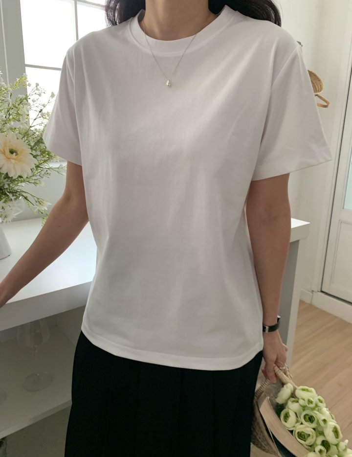 Allu - Korean Women Fashion - #womensfashion - Silket Urban Short Sleeve Tee - 6